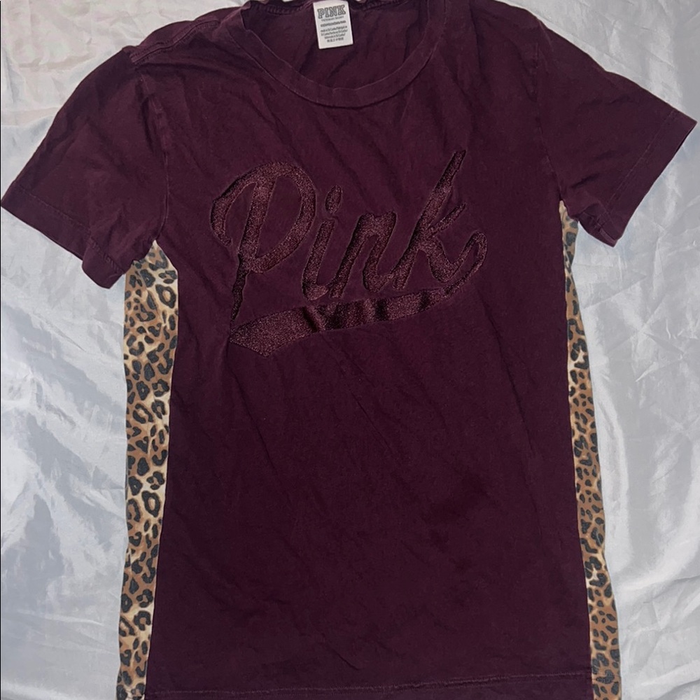 PINK Victoria's Secret Burgundy T-Shirt